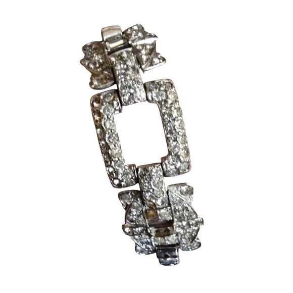 Vintage Art Deco Pave Stunning Bracelet (A4900) - Picture 4 of 8